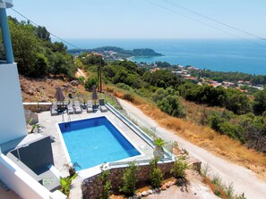 Pool - Villa Katia - Panoramic Sea View 4BR near Lassi (Argostoli)