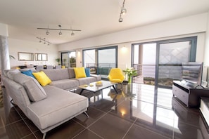 Smart TV, stereo - Villa Katia - Panoramic Sea View 4BR near Lassi (Argostoli)