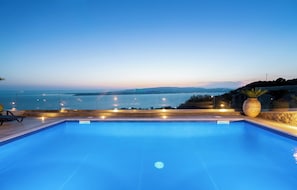 Pool - Villa Katia - Panoramic Sea View 4BR near Lassi (Argostoli)