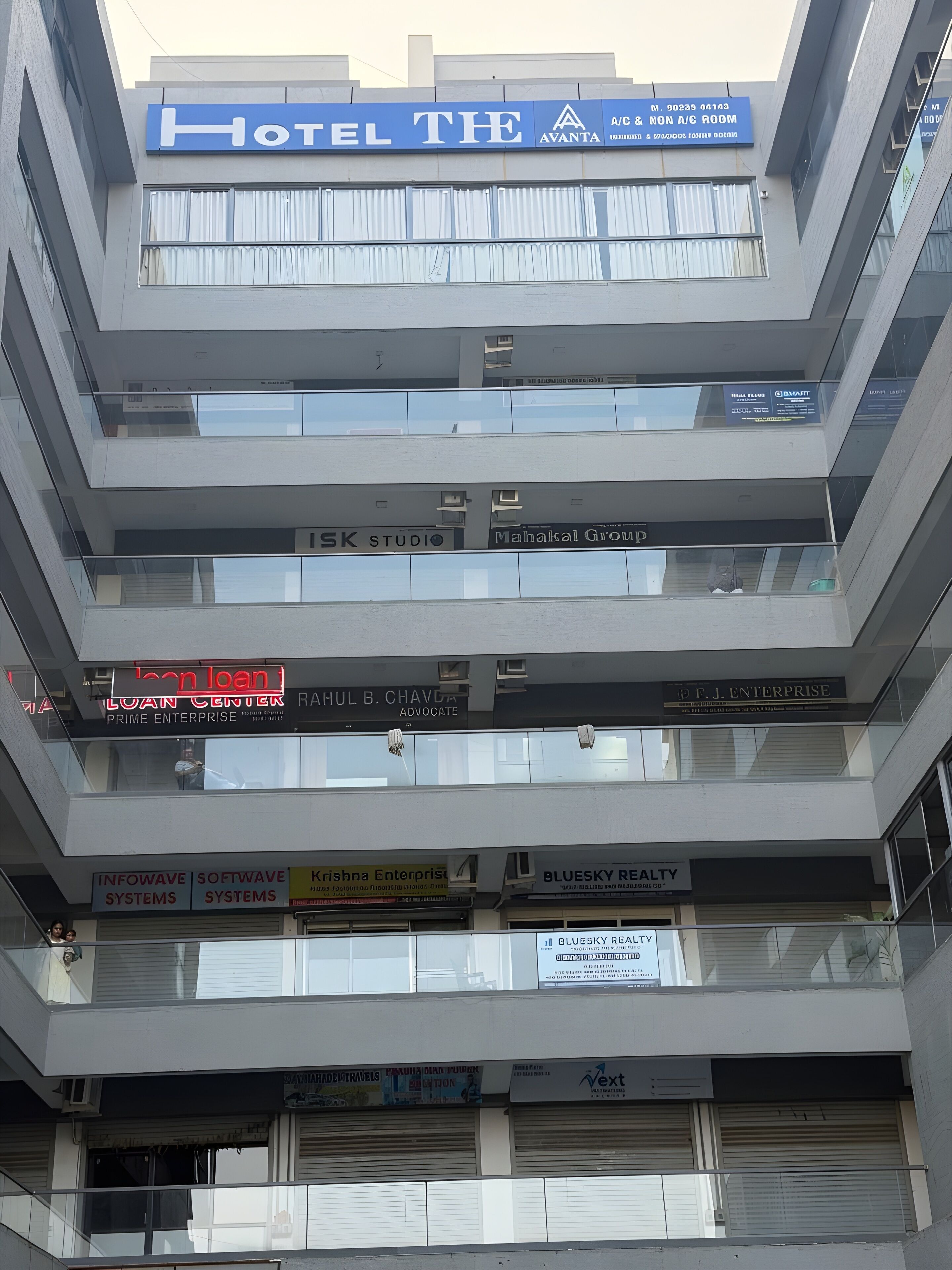 Façade de l’hébergement