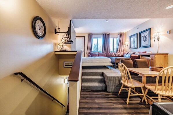 Interior - Fall Line one bedroom sleeps 6 comfortably with extra large ski storage! (Newry)