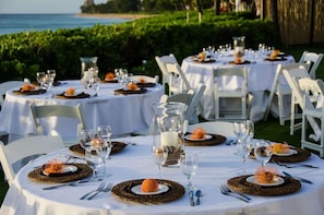 Aussenbereich für Bankette