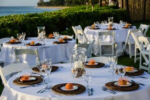 Espace banquet en plein air