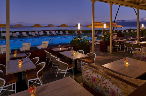 Outdoor dining - Whalers Village Access + Pool. Dining. Gym. (Lahaina)