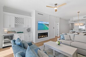 Smart TV, fireplace, DVD player, stereo - Villa Coyaba 303 | Fully Remodeled in 2025 | 2 Beach chair Sets Included YFAB (Destin)