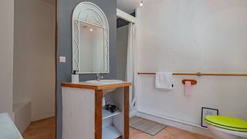 Shower, hair dryer