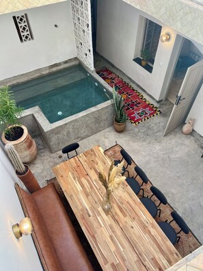 Pool - Riad in the heart of the medina, cosy and bright, pool and services (Marrakech)