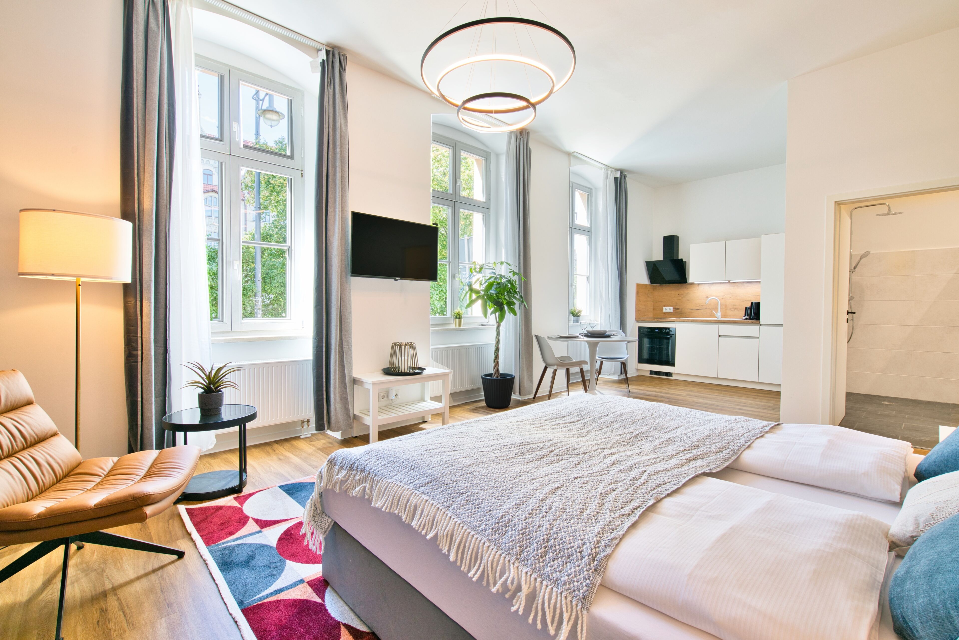 Desk, laptop workspace, free WiFi