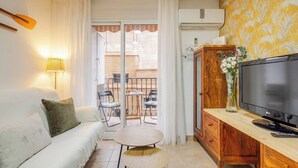Apartment, 2 Bedrooms, Balcony, City View | Living room - Enjoy a Blue Christmas at Legado Marino (Santa Pola)