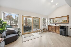 TV, fireplace - Winter Basecamp • Warm Western Ranch Vibes (Meredith)