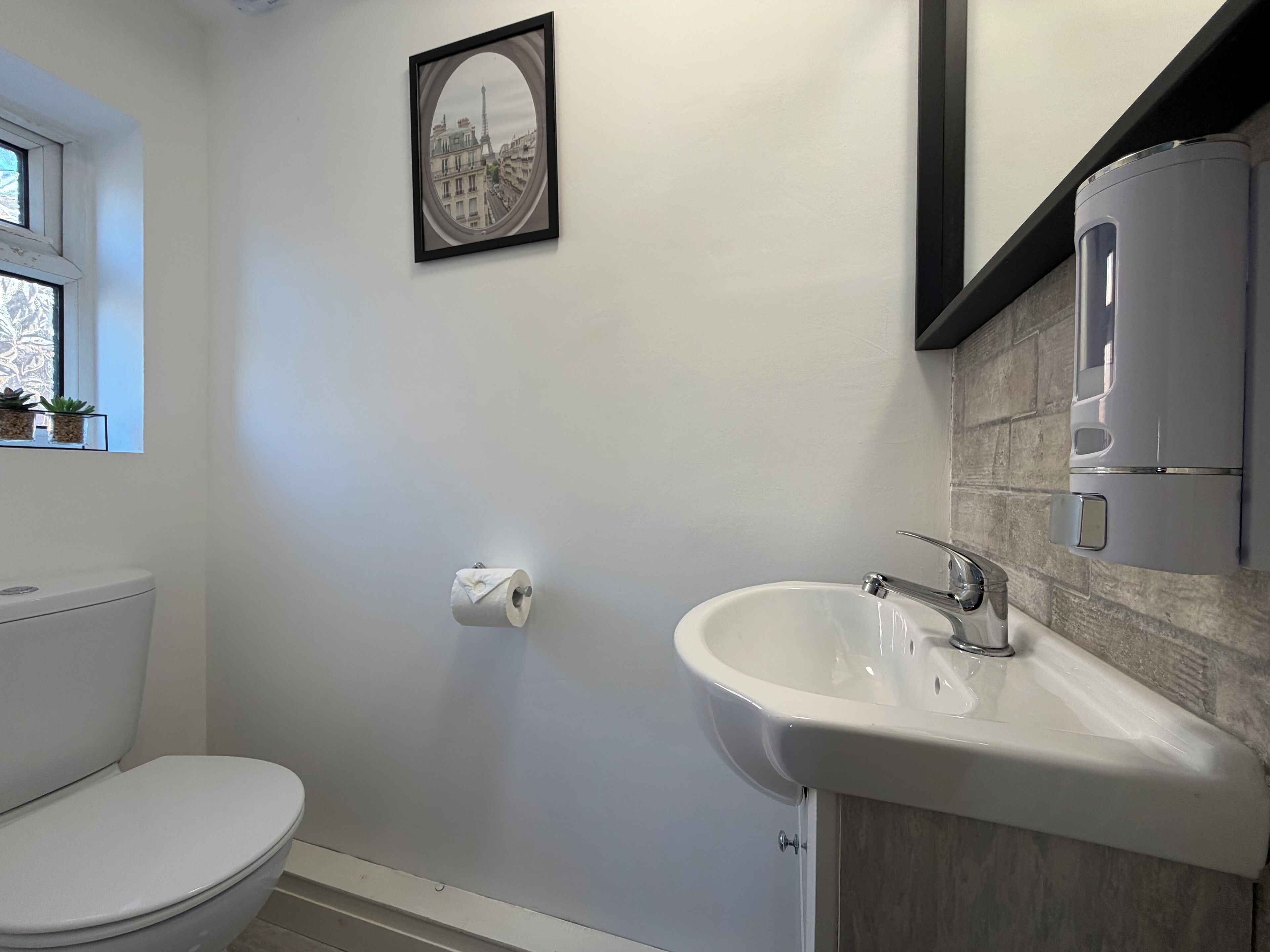 Towels, soap, toilet paper