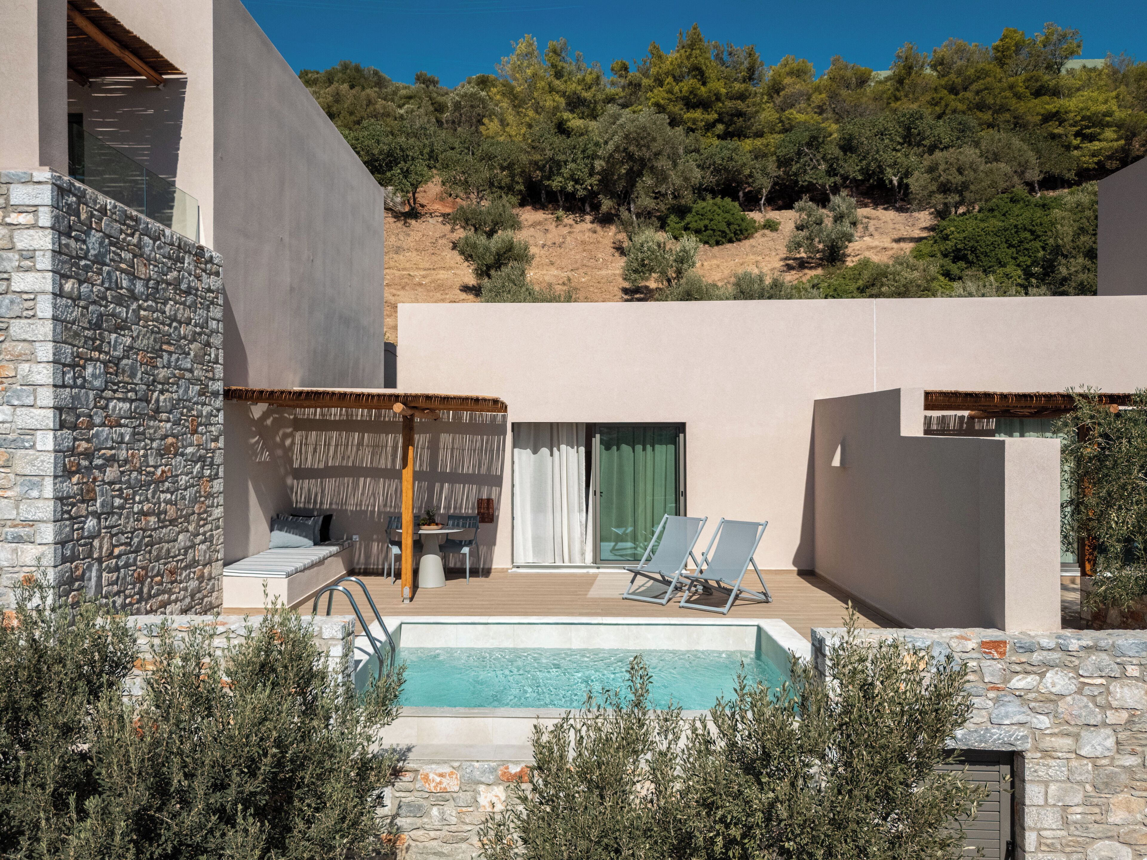 Junior Suite, 1 King Bed with Sofa bed, Private Pool, Sea View