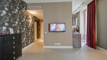 Appartement Deluxe, vue ville | Coin séjour