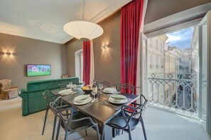 Deluxe Apartment, City View | Living area - SEVEN SUITES APARTMENTS SANREMO (Sanremo)