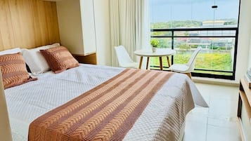 Apartamento | Escrivaninha, espaço de trabalho para notebook, Wi-Fi de cortesia