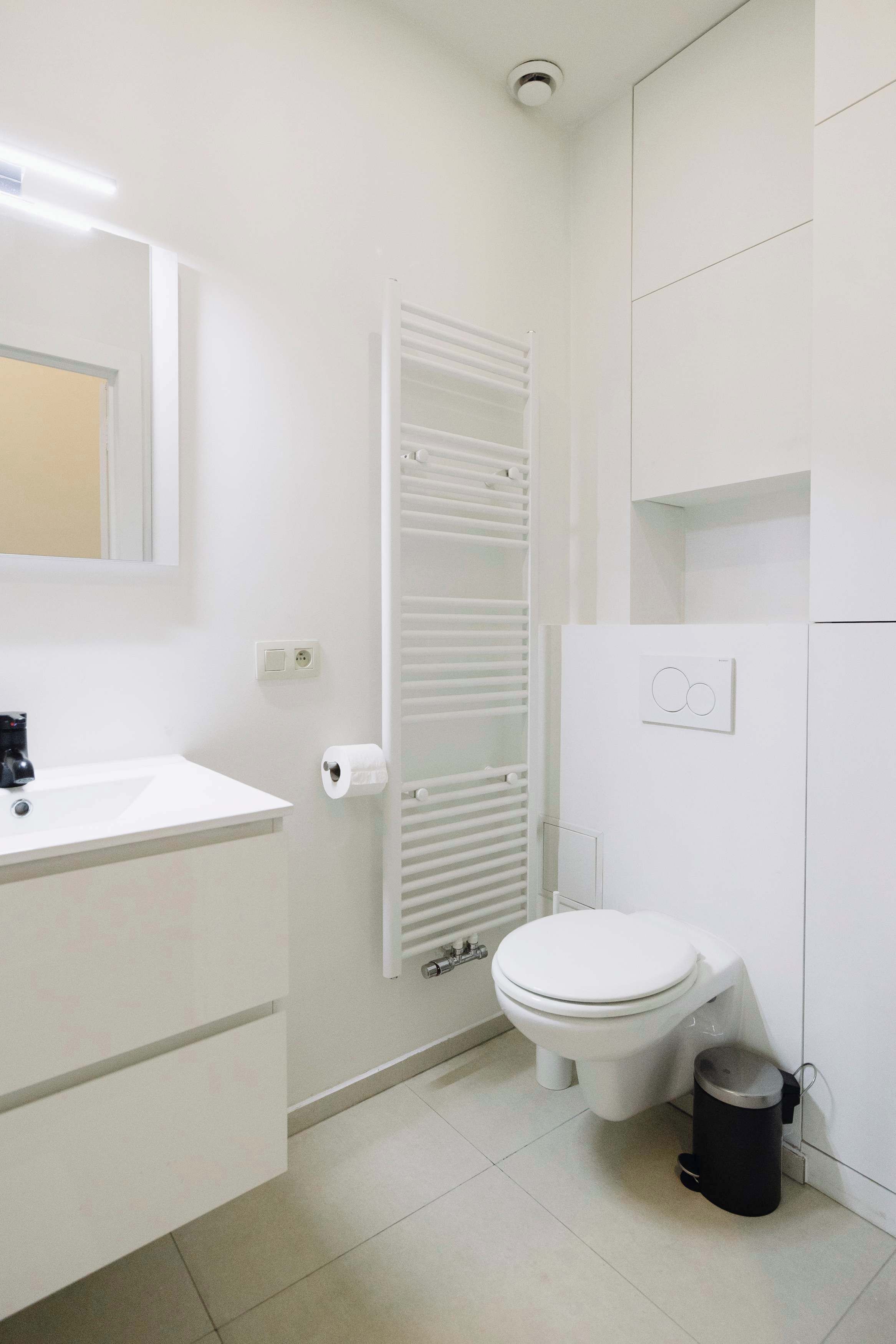 Ducha, secador de pelo, toallas