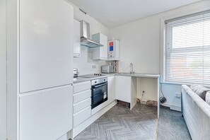Basic Apartment, 1 Double Bed, Non Smoking | Private kitchen - Double Bed Apts Fairhaven View by Guestz (Lytham St. Anne's)