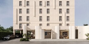 Façana frontal de l'allotjament