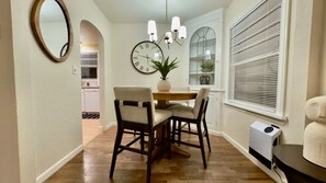 Dining - Attic Adventure!  Two bedroom home plus full upstairs adventurous attic with two twin beds, couch and smart tv.  Walk to Olympia's Downtown & Waterfront (Olympia)