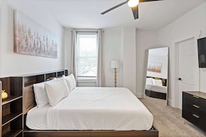 Desk, iron/ironing board, travel crib, WiFi