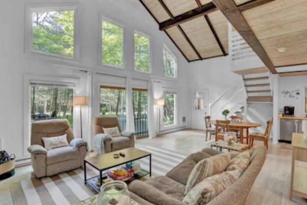 Smart TV, chimenea, videojuegos