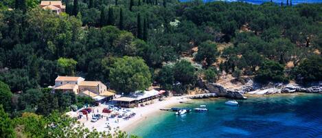 Beach nearby, sun-loungers