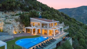Exterior - Luxury Villa with Mesmerising Sea-and-Island Views and Large Private Pool (Perigiali)