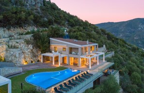 Exterior - Luxury Villa with Mesmerising Sea-and-Island Views and Large Private Pool (Perigiali)