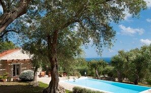 Pool - Charming Country Villa with Walled Gardens near Loggos & Lakka (Paxos)