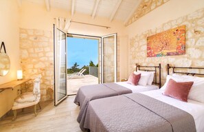 2 bedrooms, iron/ironing board - Villa Horizon – Charming Villa with Stunning Sea and Sunset Views (Fiskardo)