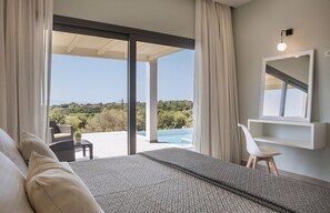 Iron/ironing board - Stylish Villa with Ainos and Sea Views set in Mature Gardens near Trapezaki (Kefalonia)