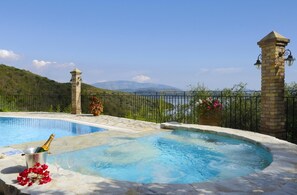 Pool - Spacious Villa with Stunning Sea Views near Agios Stephanos (Corfu)