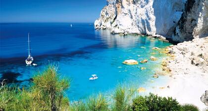 Secluded Family Villa with Stunning Sea Views near Gaios