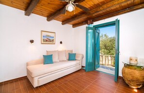 TV - Villa Fegari - Charming Stone House with Private Pool & Sea Views near Mochlos (Sitia)