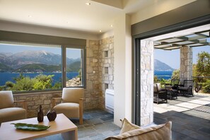 Interior - Stylish Contemporary Villa with Sea Views and Steps to the Water (Meganissi)