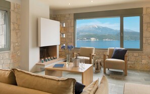 Interior - Stylish Contemporary Villa with Sea Views and Steps to the Water (Meganissi)