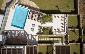 Pool - Stunning, Contemporary Waterfront Villa with Heated Infinity Pool & Breakfast (Sitia)