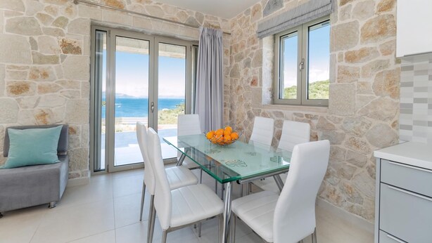 Dining - Stylish Contemporary Villa with Sea Views near Vathy Tavernas (Meganissi)