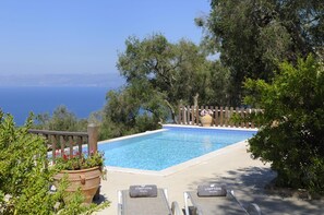Pool - Romantic Cottage for Adults Only with Sea Views near Beach & Taverna (Paxos)
