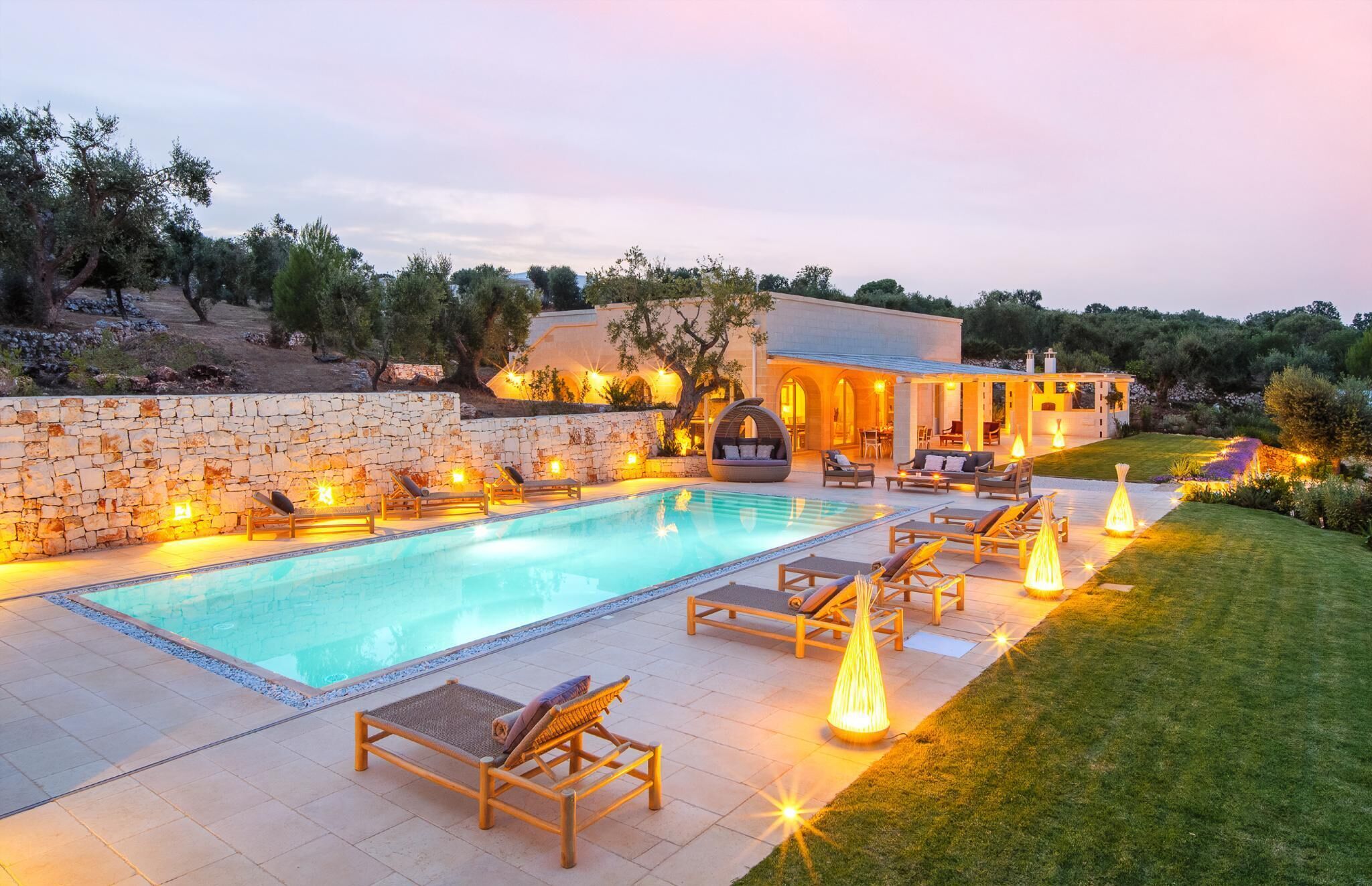 Et oppvarmet basseng