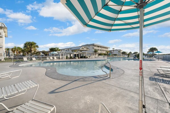 Condo, Multiple Beds (GS Plantation West - RCC -1254) | Pool | A heated pool - GS Plantation West - RCC -1254 (Gulf Shores)