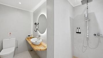 Shower, hair dryer