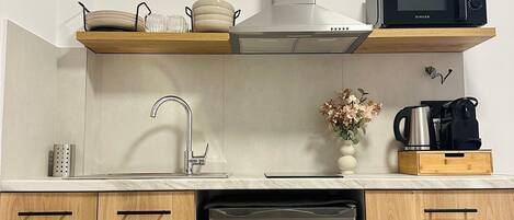 Microwave, coffee/tea maker