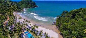 Your family on a private beach with comfort and safety.