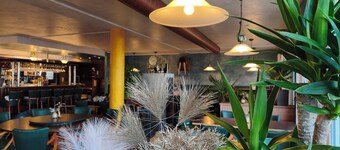 Pension Hafenblick - Terrasse und Hafenblick