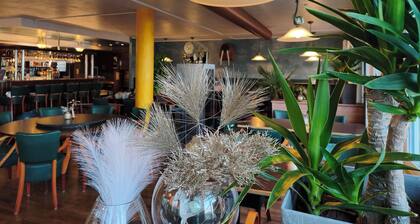 Pension Hafenblick - Terrasse und Hafenblick