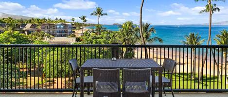 Condo, Multiple Beds, Balcony, Ocean View (Mana Kai 410) | Outdoor dining