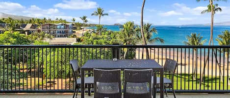 Condo, Multiple Beds, Balcony, Ocean View (Mana Kai 410) | Outdoor dining