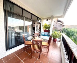 Loft standard, vista para a praia | Terraço/pátio