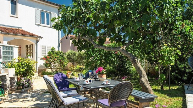 Outdoor dining - Apartments Smiljevac (16213-A2) - Liznjan (Liznjan)
